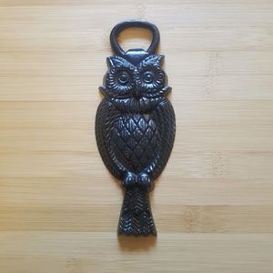 NWOT Cast Iron Owl Bottle Opener